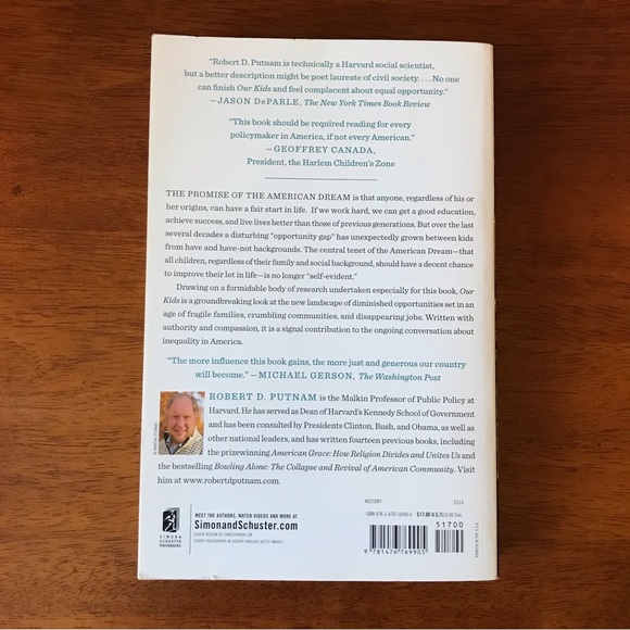 Our Kids The American Dream in Crisis by Robert D. Putnam Paperback Book - Picture 3 of 6